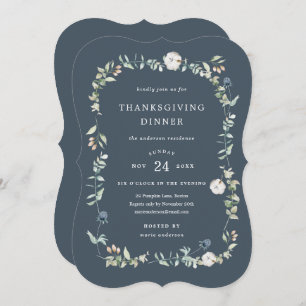 Invitation au dîner de Thanksgiving de Wintry