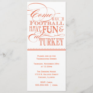 Invitation Au Dîner De Thanksgiving Script