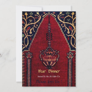 Invitation au dîner d'Iftar - Mosquée tapis orient