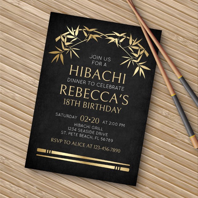 Invitation Au Dîner Hibachi (Créateur téléchargé)
