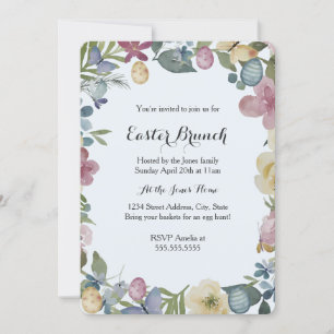 Invitation au doux brunch de Pâques dans le jardin
