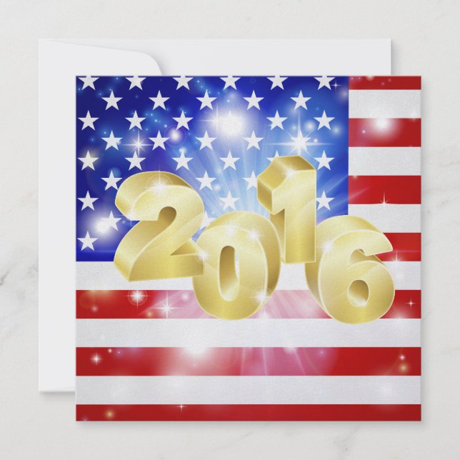 Invitation au drapeau américain - SRF (Devant)