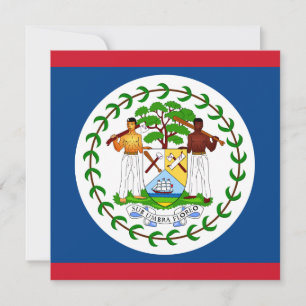 Invitation au drapeau du Belize