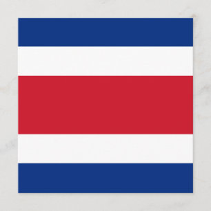 Invitation au drapeau du Costa Rica