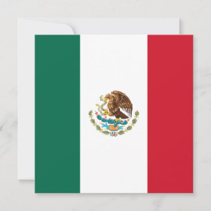 Invitation au drapeau mexicain