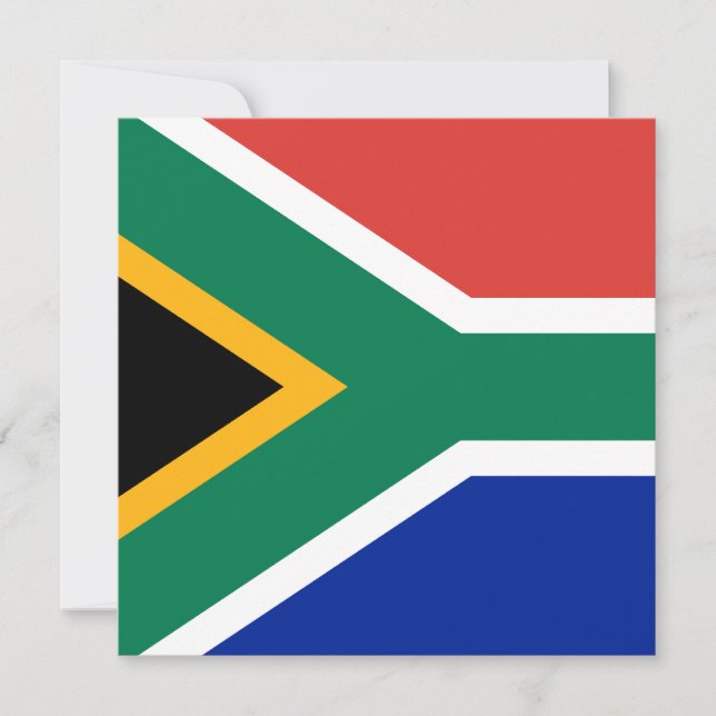 Invitation au drapeau sud-africain (Devant)