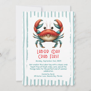 Invitation au festin de crabes de la fête du Trava