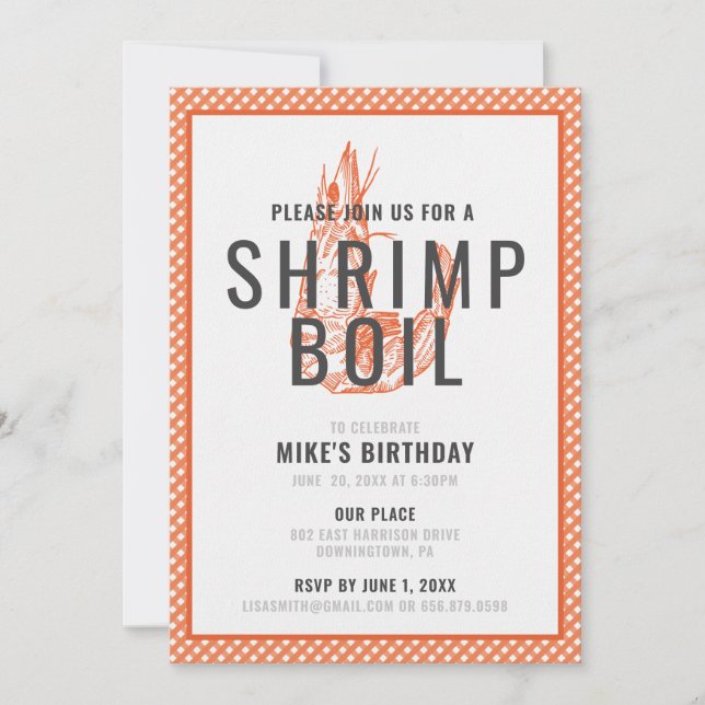 Invitation au Festin de Crevettes (Devant)