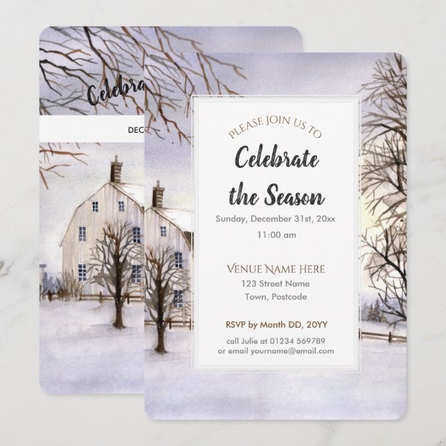 Invitation au festival de Noël en Nouvelle-Anglete (Devant / Derrière)