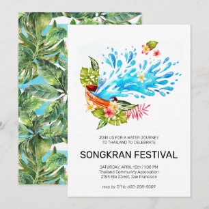Invitation au Festival Songkran en Thaïlande