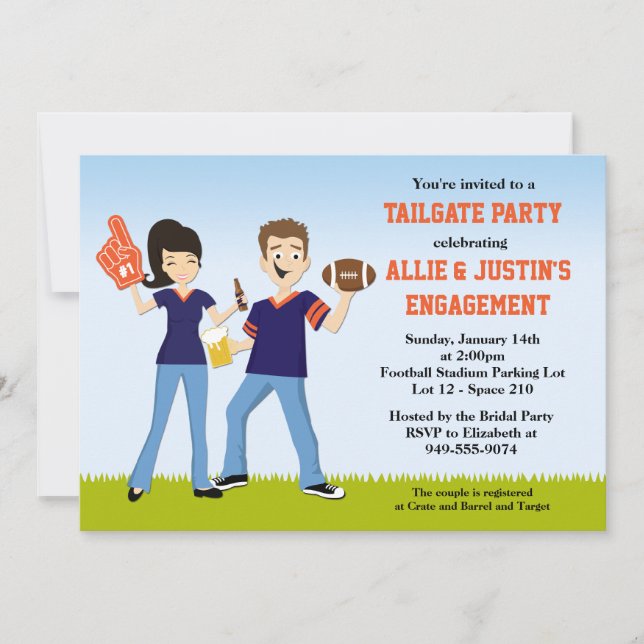 Invitation au Football Tailgate Party (Devant)
