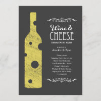 Invitation au fromage et au vin - Autre libellé