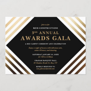 Invitation au gala de remise de prix