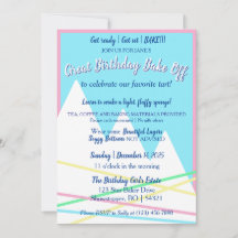 Invitation au Grand Concours de Pâtisserie d'Anniv