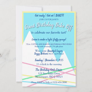 Invitation au Grand Concours de Pâtisserie d'Anniv