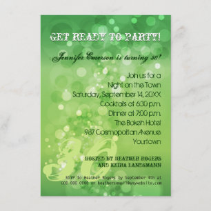 Invitation au Green Bokeh Party