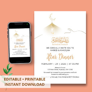 Invitation au Iftar sous la lumière du croissant d