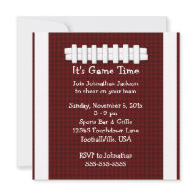 Invitation au jeu de football