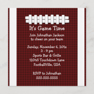 Invitation au jeu de football