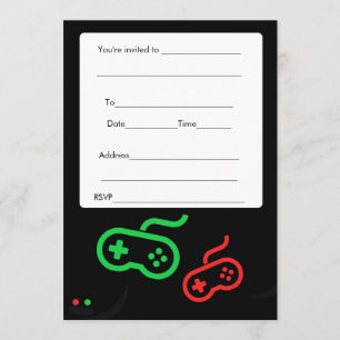 Invitation au jeu vidéo - Remplir
