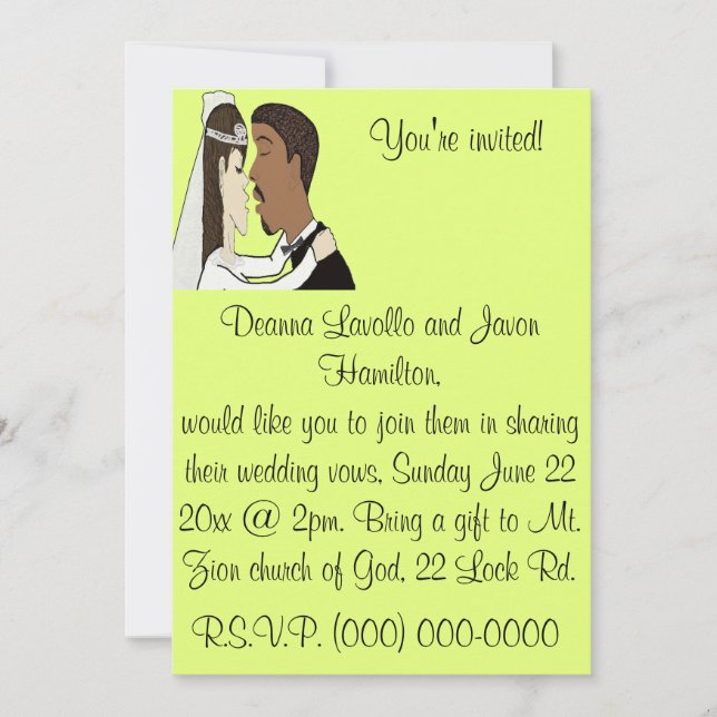 Invitation au mariage (Devant)