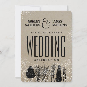 INVITATION AU MARIAGE CAMPAGNARD RUSTIQUE