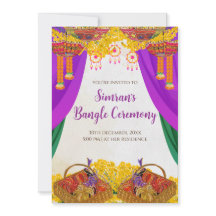 Invitation au mariage Chura et cérémonie de Bangle