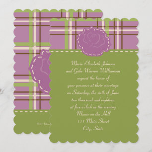 Invitation au mariage dans le jardin de campagne