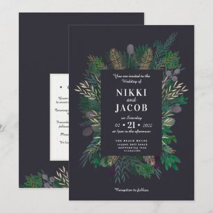 Invitation au mariage Dark Highland