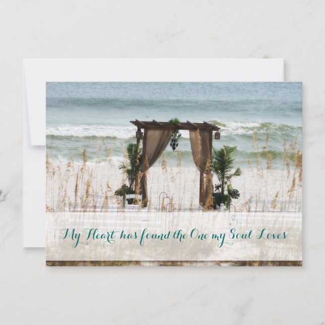 Invitation au mariage de destination de My Heart B (Devant)