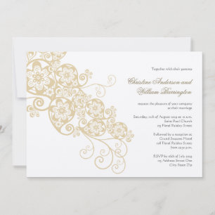 Invitation au mariage de l'élégante florale de Boh