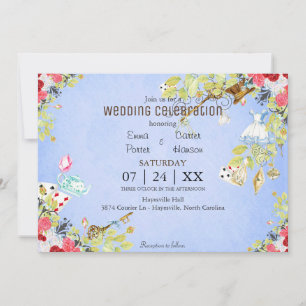 Invitation au mariage de printemps de Wonderland W