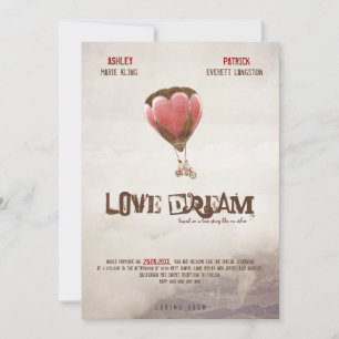 Invitation au mariage de rêve d'amour