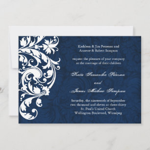 Invitation au mariage d'hiver