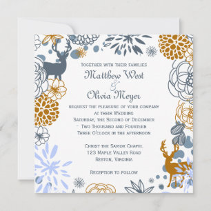 Invitation au mariage d'hiver de Reinder Floral