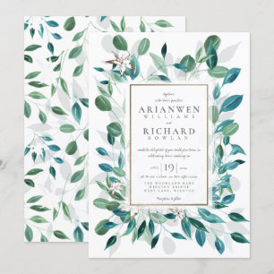 Invitation au mariage du jardin rustique Jasmin