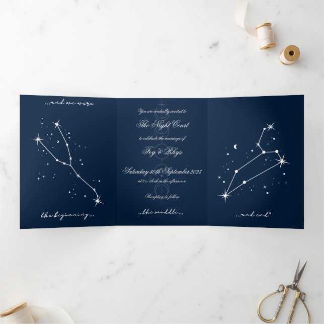 Invitation au mariage romantique BookTok - Taurus/ (Intérieur)