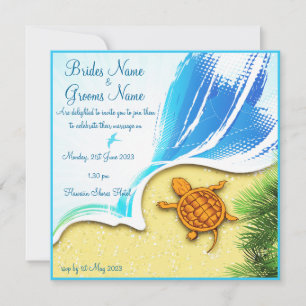 invitation au mariage sur plage