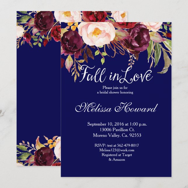 Invitation au marsala de la marine (Devant / Derrière)