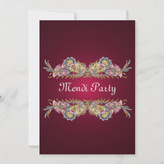 Invitation au Mehndi Royal