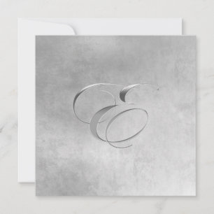 Invitation au monogramme élégant