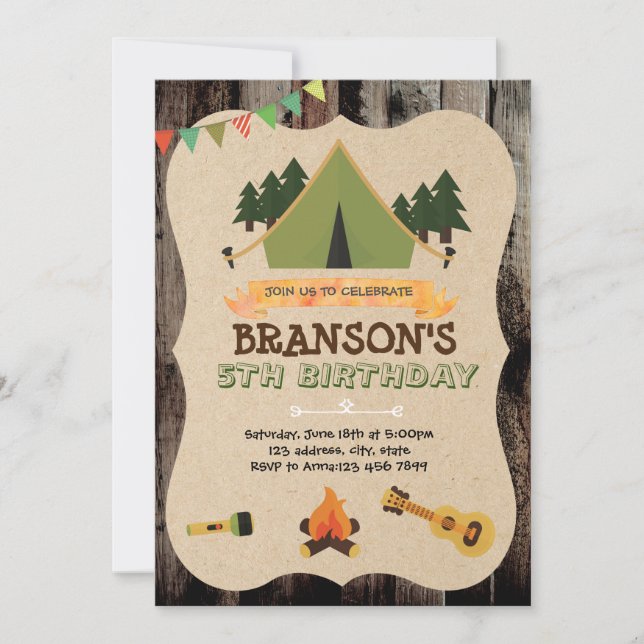 Invitation au mot de camp (Devant)