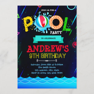 Invitation au Neon Glow Pool