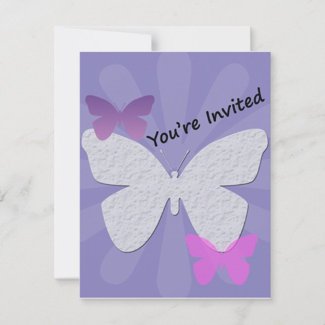 Invitation au papillon pourpre (Devant)
