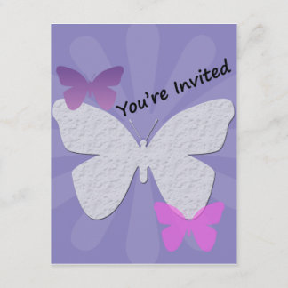 Invitation au papillon pourpre