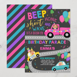 Invitation Au Parade D'Anniversaire Parade Rose