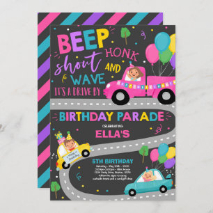 Invitation Au Parade D'Anniversaire Parade Rose