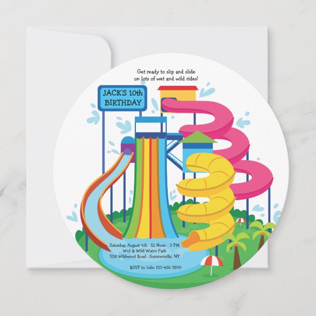 Invitation au parc aquatique (Devant)