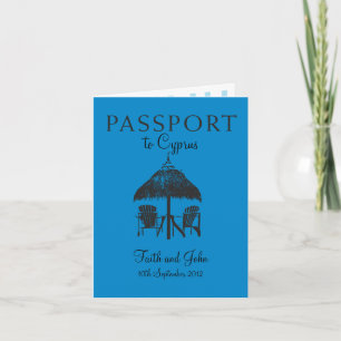 Invitation au passeport mariage à Chypre