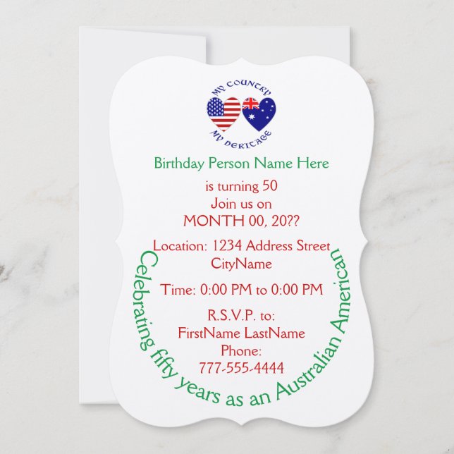 Invitation au patrimoine country australo-américai (Devant)